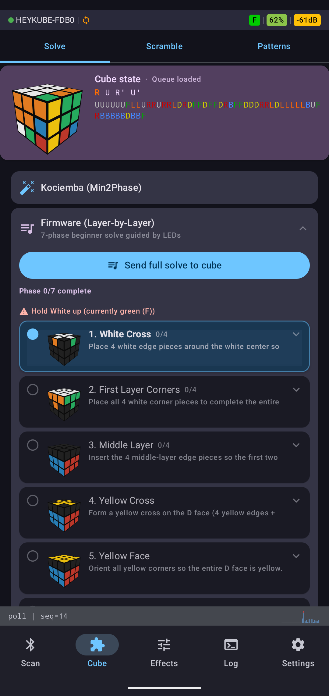 Solve tab — LBL guided solve