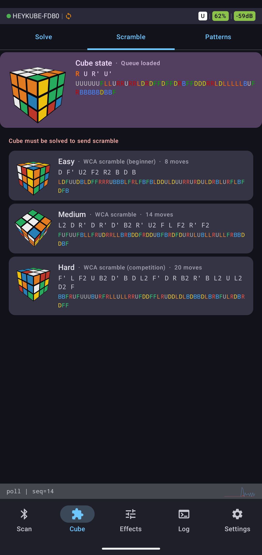 Scramble tab